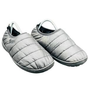 🩶 SUBU Quilted Padded Winter Slipper Gray size 6.5-7.5 Indoor Outdoor Cozy Camp